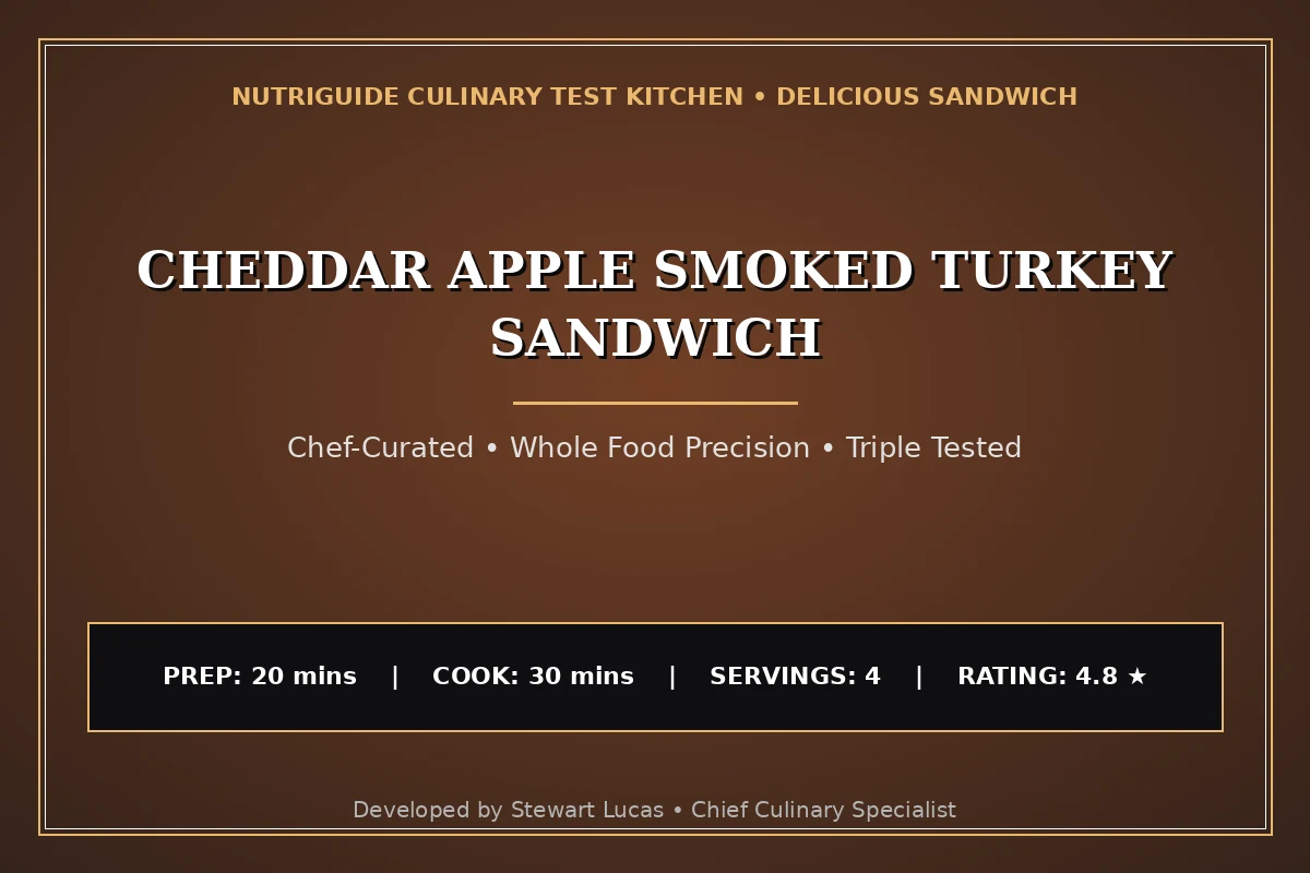 Cheddar Apple Smoked Turkey Sandwich