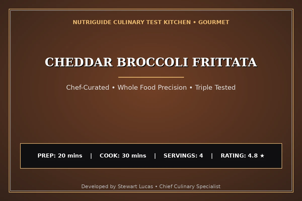 Cheddar Broccoli Frittata