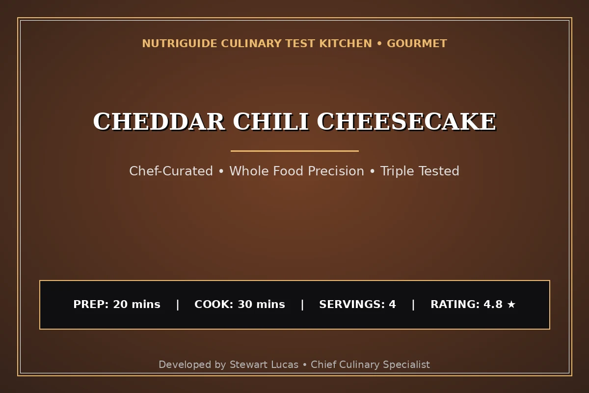 Cheddar Chili Cheesecake