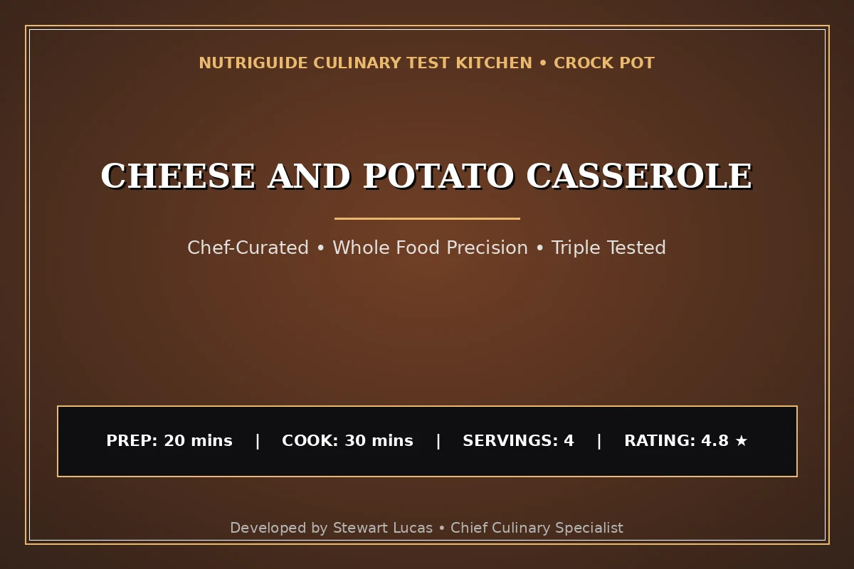 Cheese And Potato Casserole