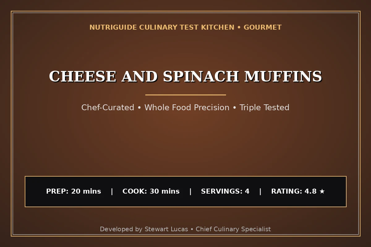 Cheese And Spinach Muffins