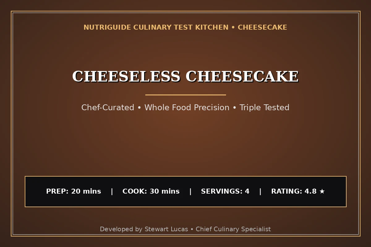 Cheeseless Cheesecake