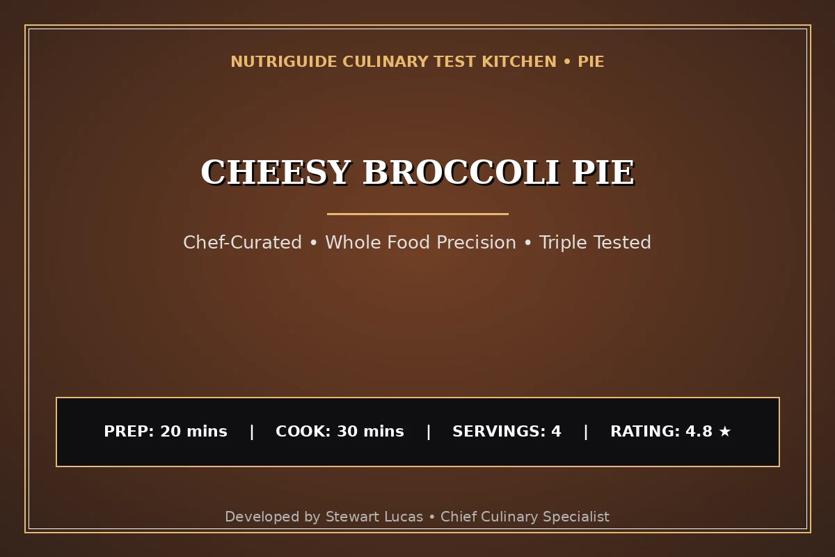 Cheesy Broccoli Pie