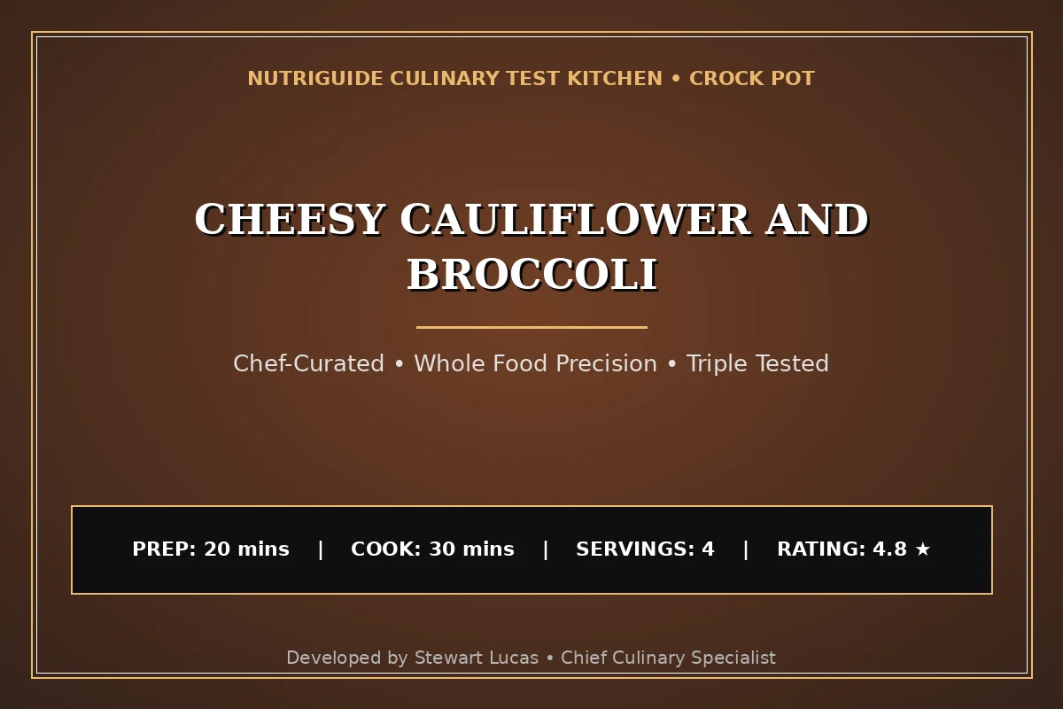 Cheesy Cauliflower And Broccoli