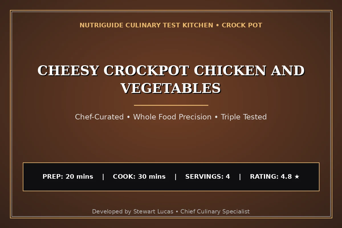 Cheesy Crockpot Chicken And Vegetables