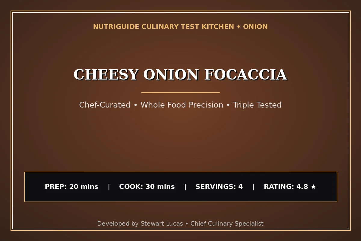 Cheesy Onion Focaccia