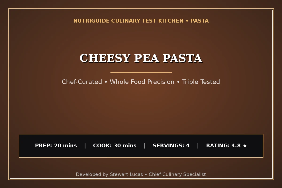 Cheesy Pea Pasta