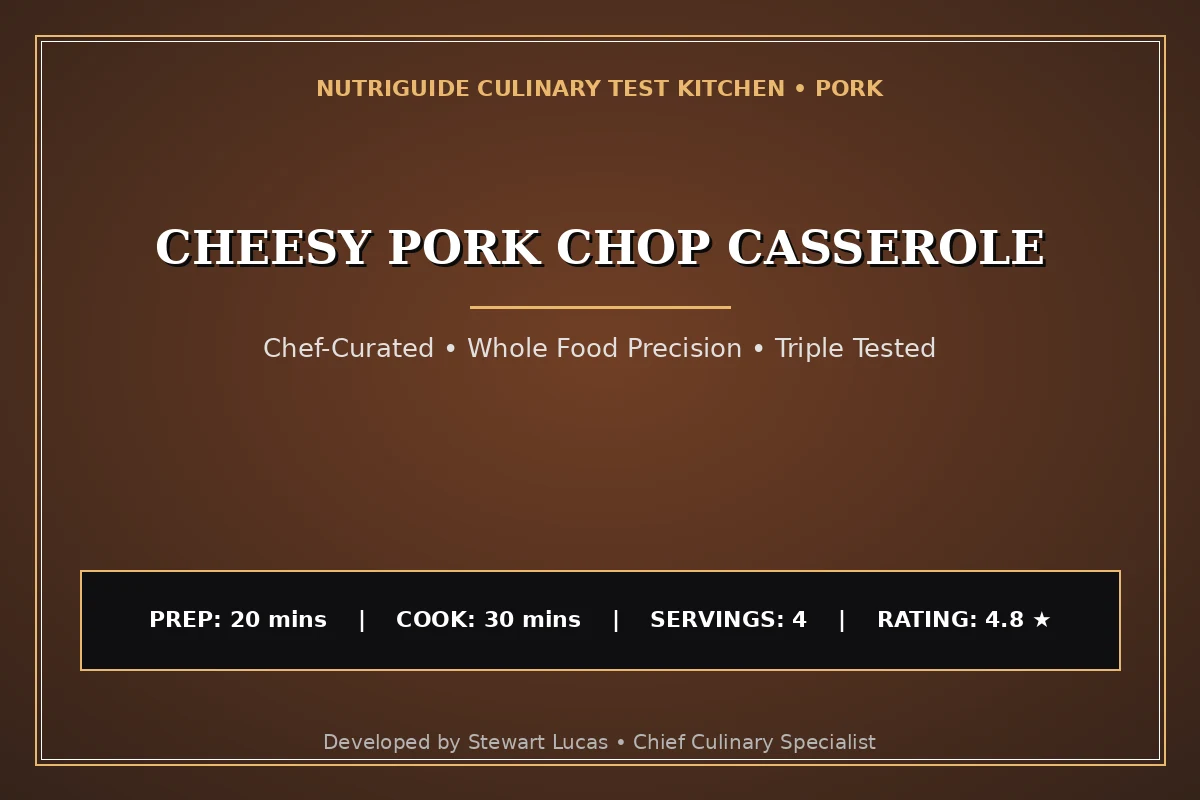 Cheesy Pork Chop Casserole