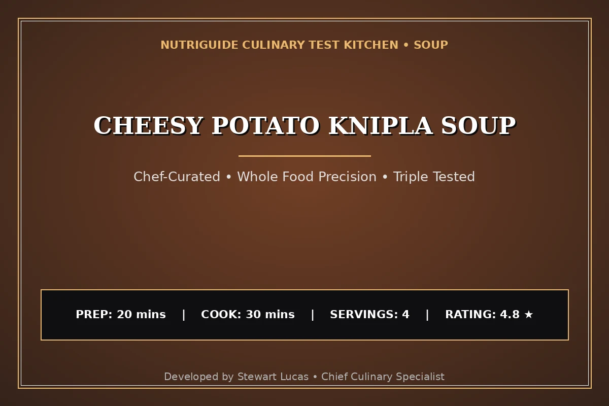 Cheesy Potato Knipla Soup