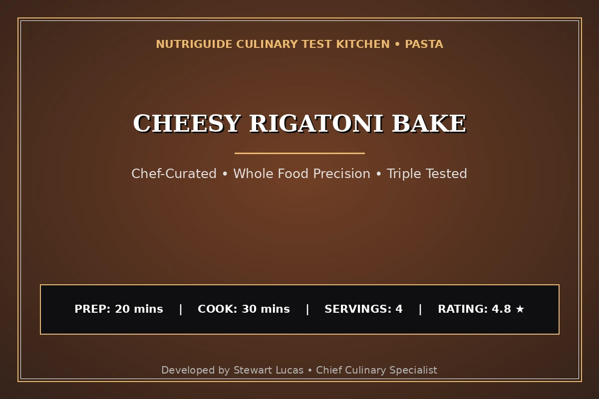 Cheesy Rigatoni Bake