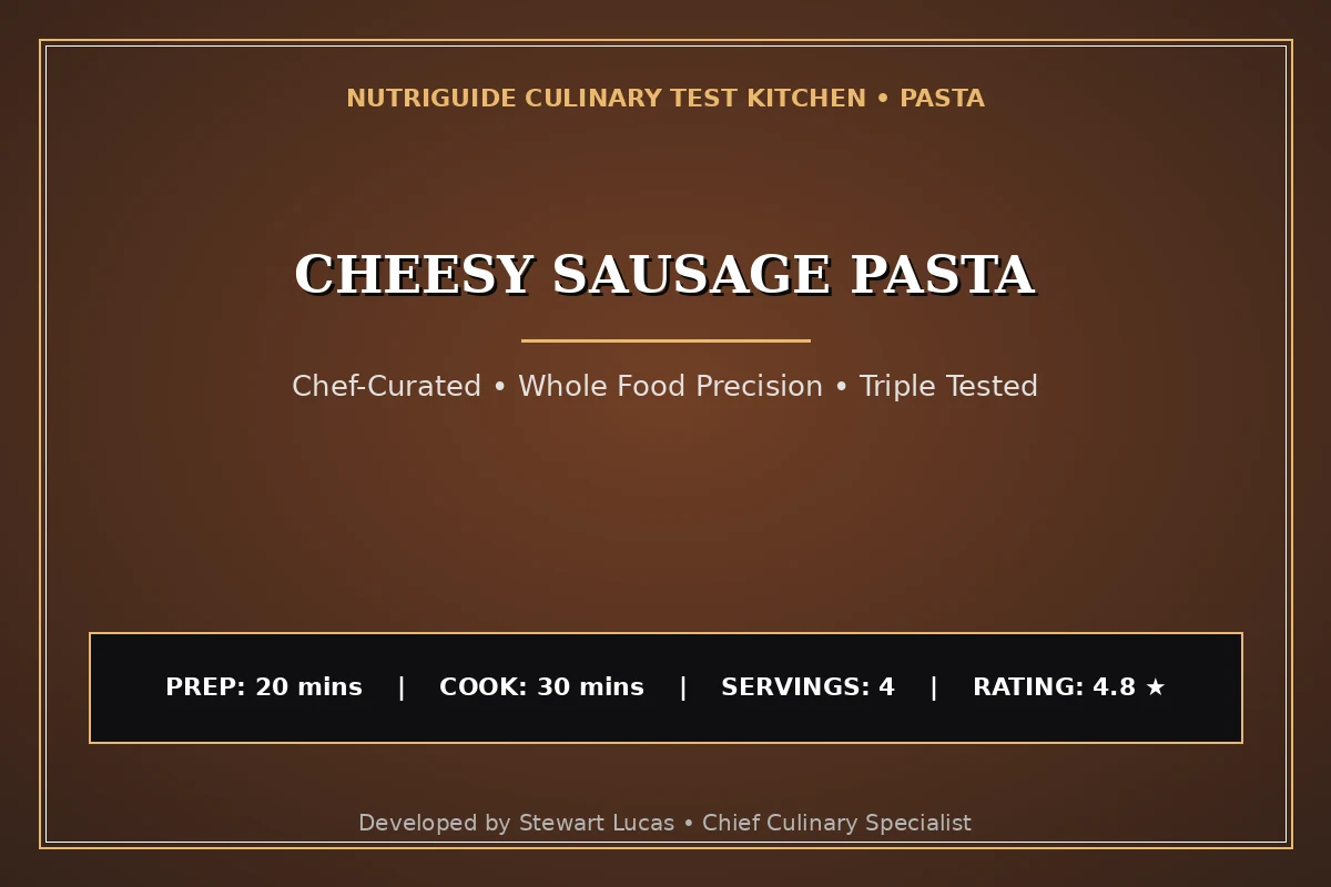 Cheesy Sausage Pasta
