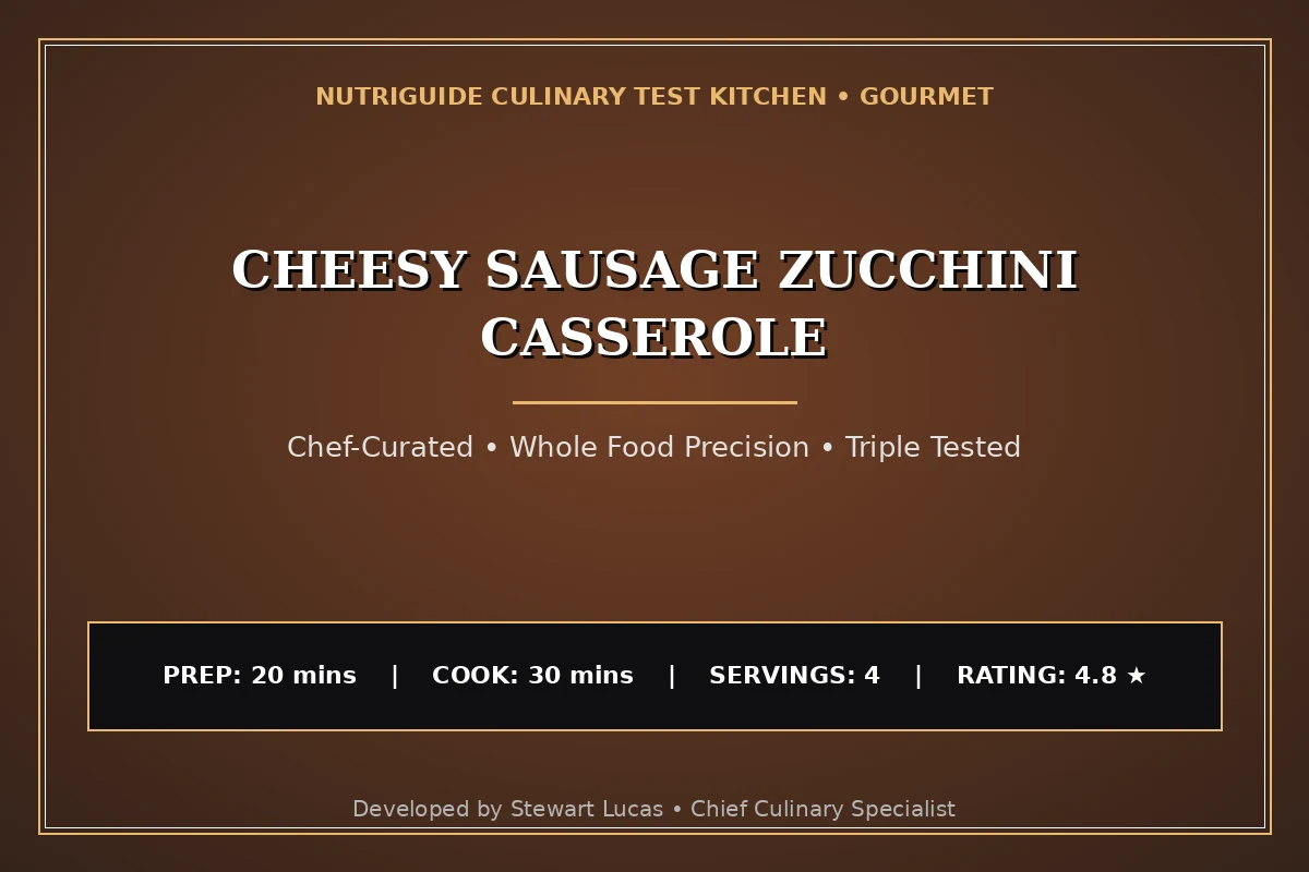 Cheesy Sausage Zucchini Casserole