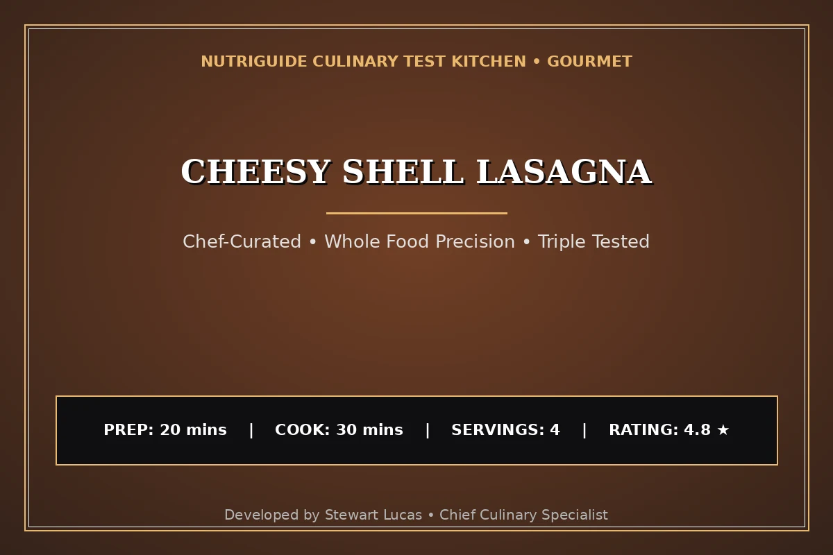 Cheesy Shell Lasagna