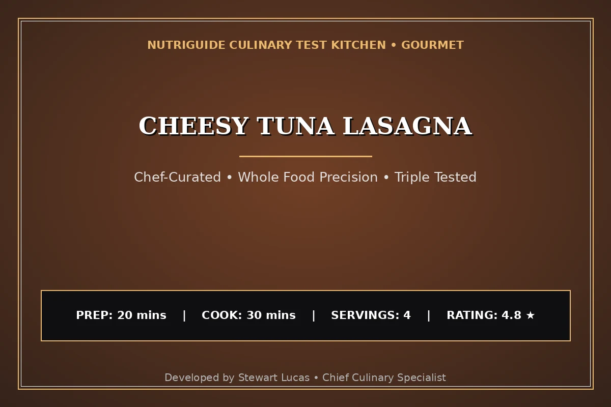 Cheesy Tuna Lasagna