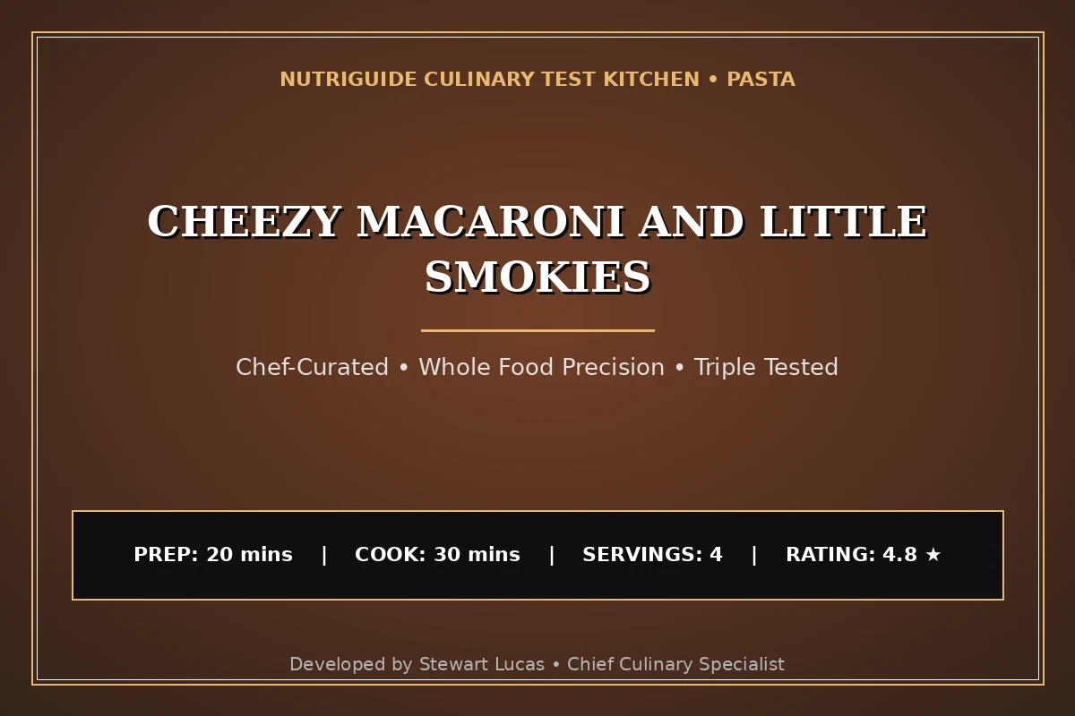 Cheezy Macaroni And Little Smokies