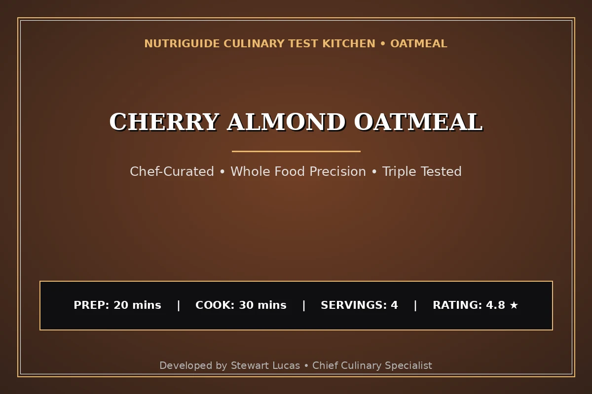 Cherry Almond Oatmeal