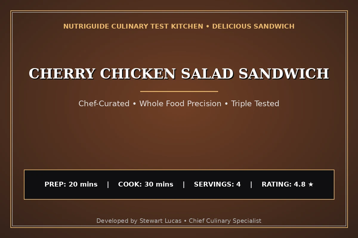 Cherry Chicken Salad Sandwich