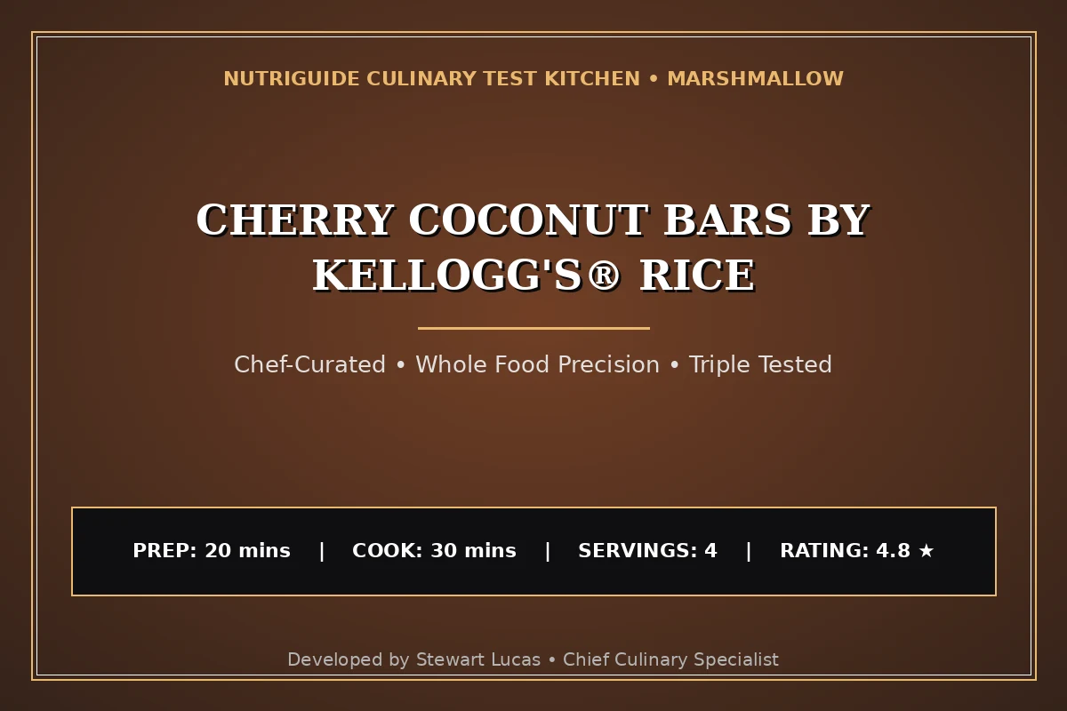 Cherry Coconut Bars By Kellogg'S® Rice