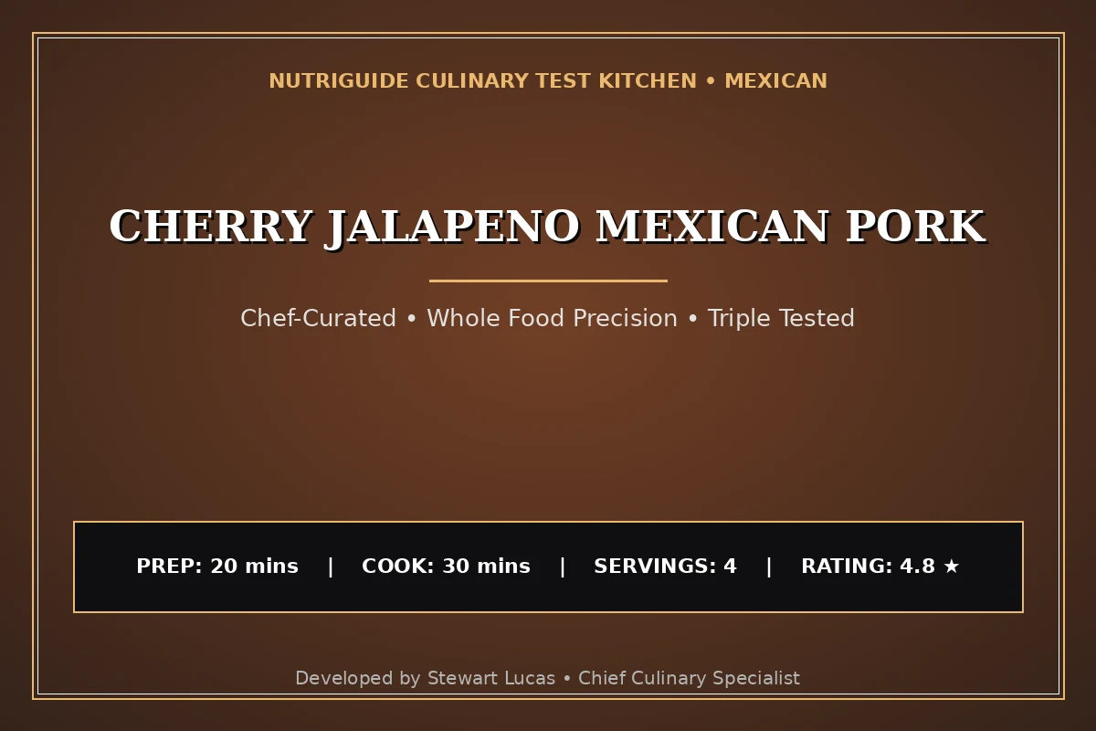 Cherry Jalapeno Mexican Pork