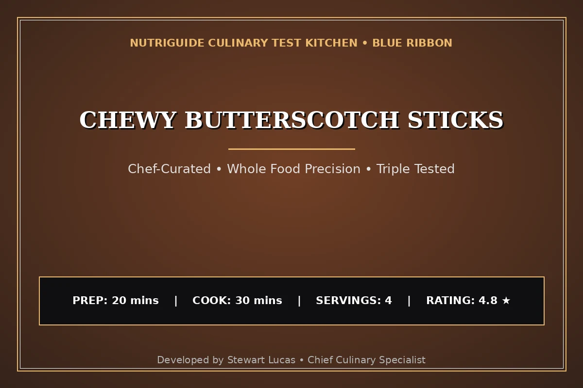 Chewy Butterscotch Sticks