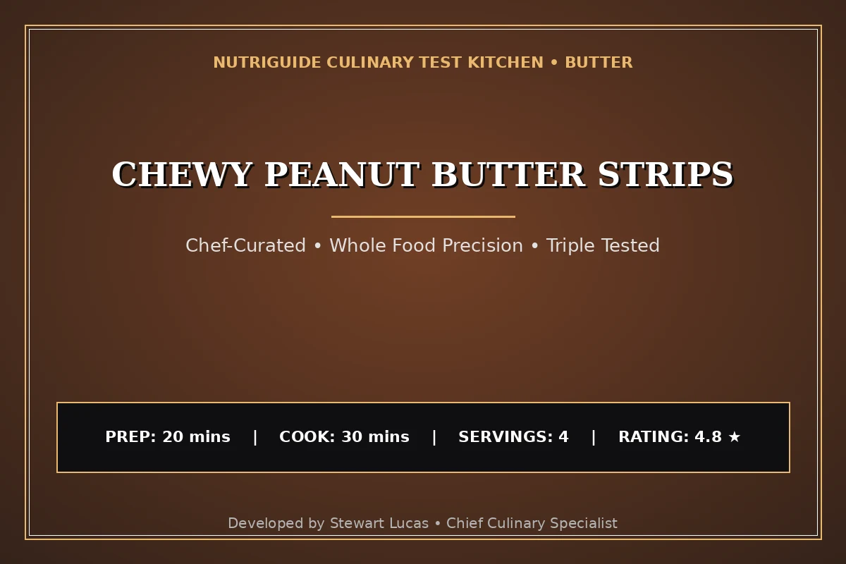 Chewy Peanut Butter Strips