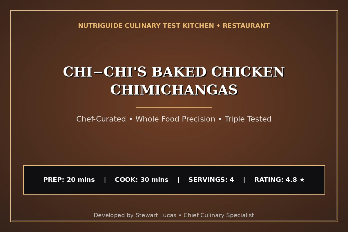 Chi−Chi'S Baked Chicken Chimichangas