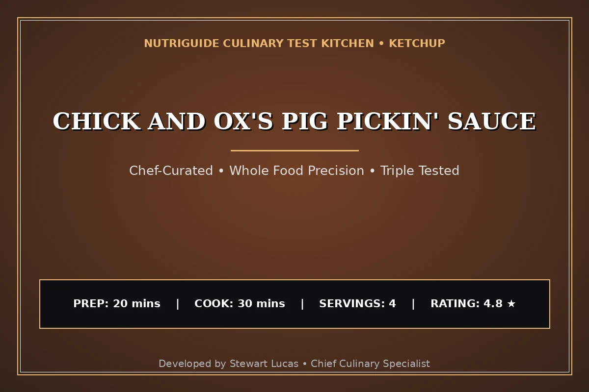 Chick And Ox'S Pig Pickin' Sauce