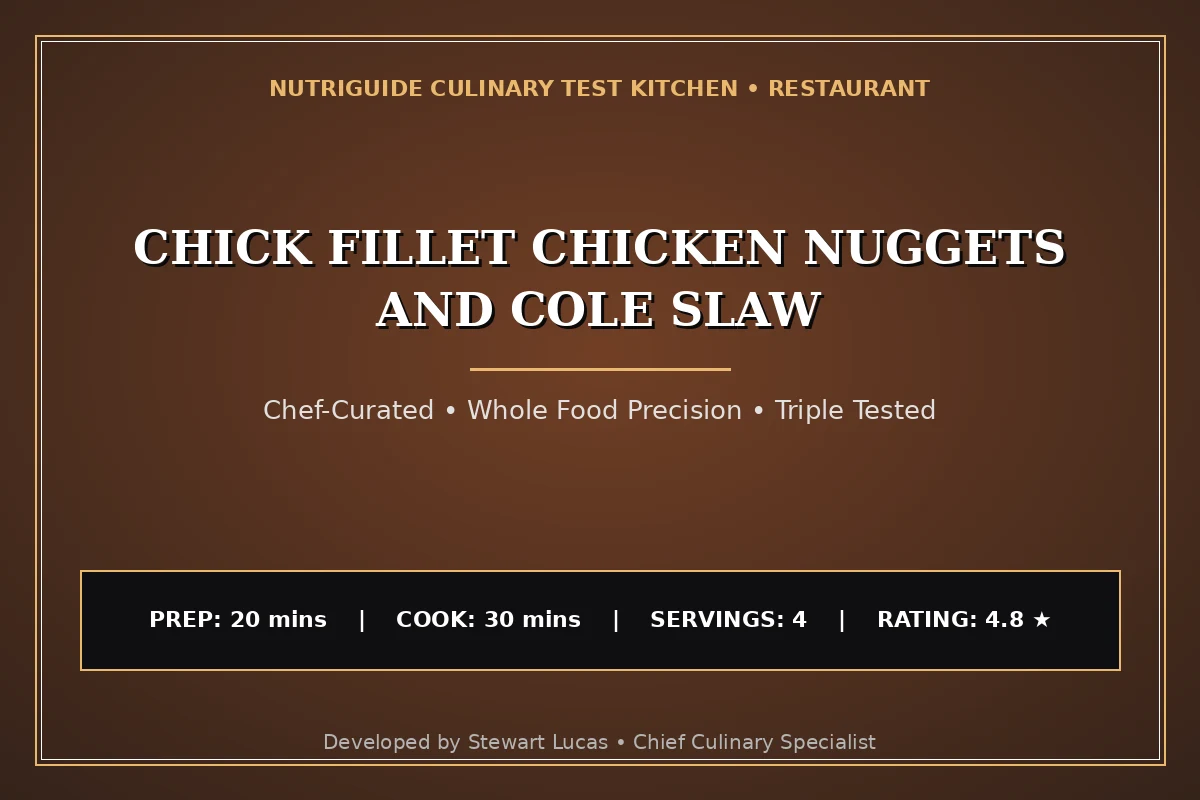 Chick Fillet Chicken Nuggets And Cole Slaw