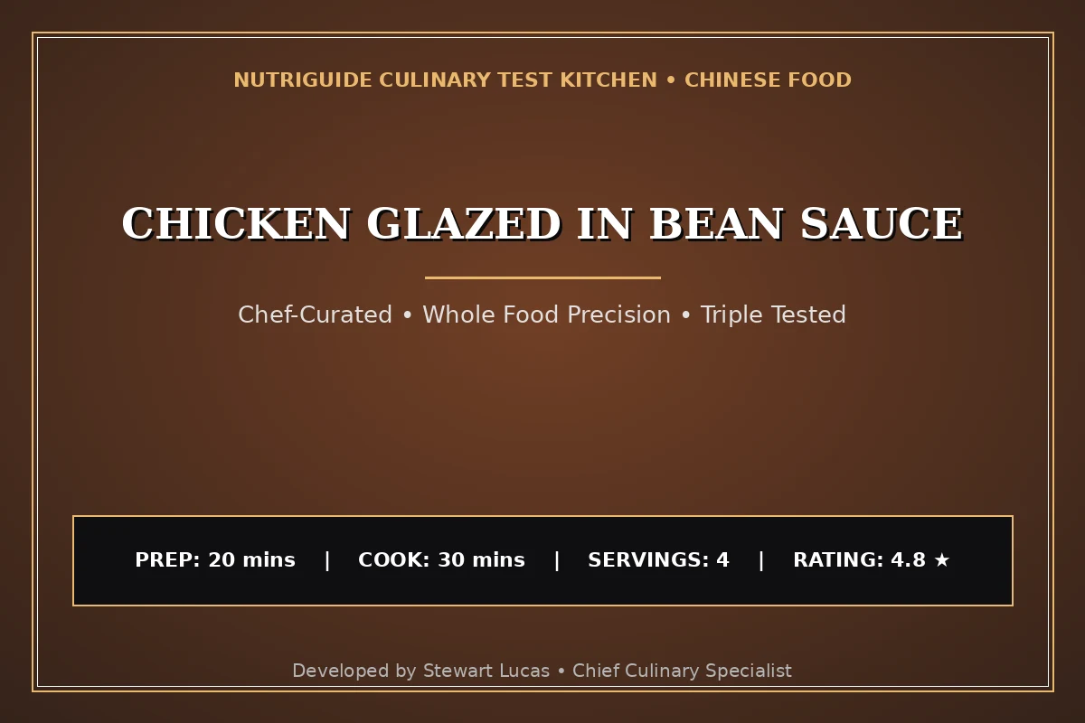 Chicken Glazed In Bean Sauce