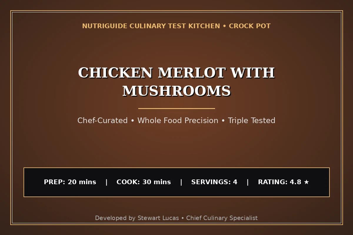 Chicken Merlot With Mushrooms