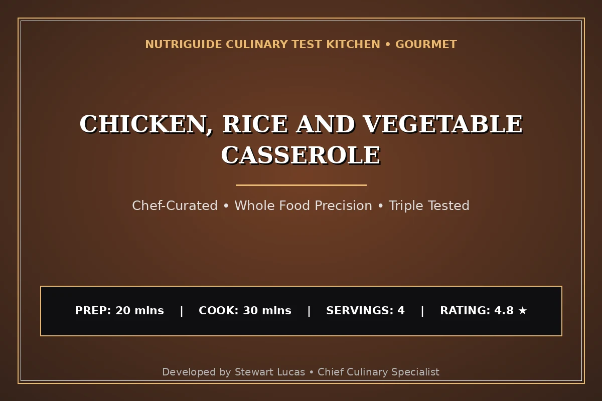 Chicken, Rice And Vegetable Casserole