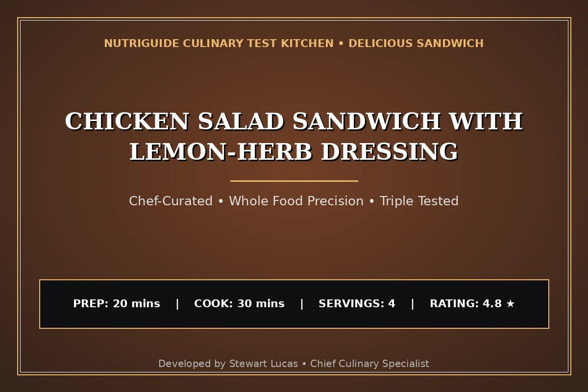 Chicken Salad Sandwich With Lemon-Herb Dressing
