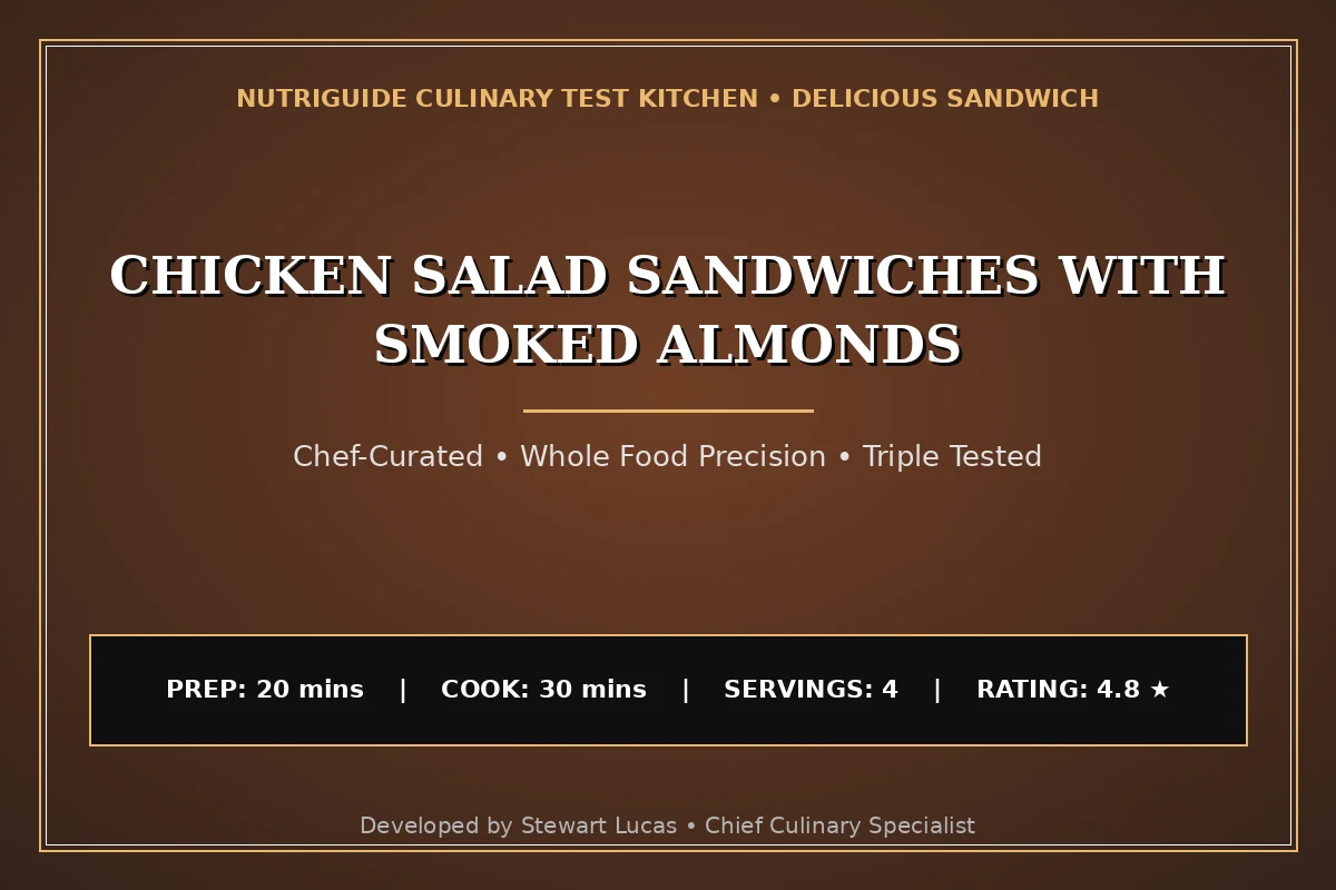 Chicken Salad Sandwiches With Smoked Almonds