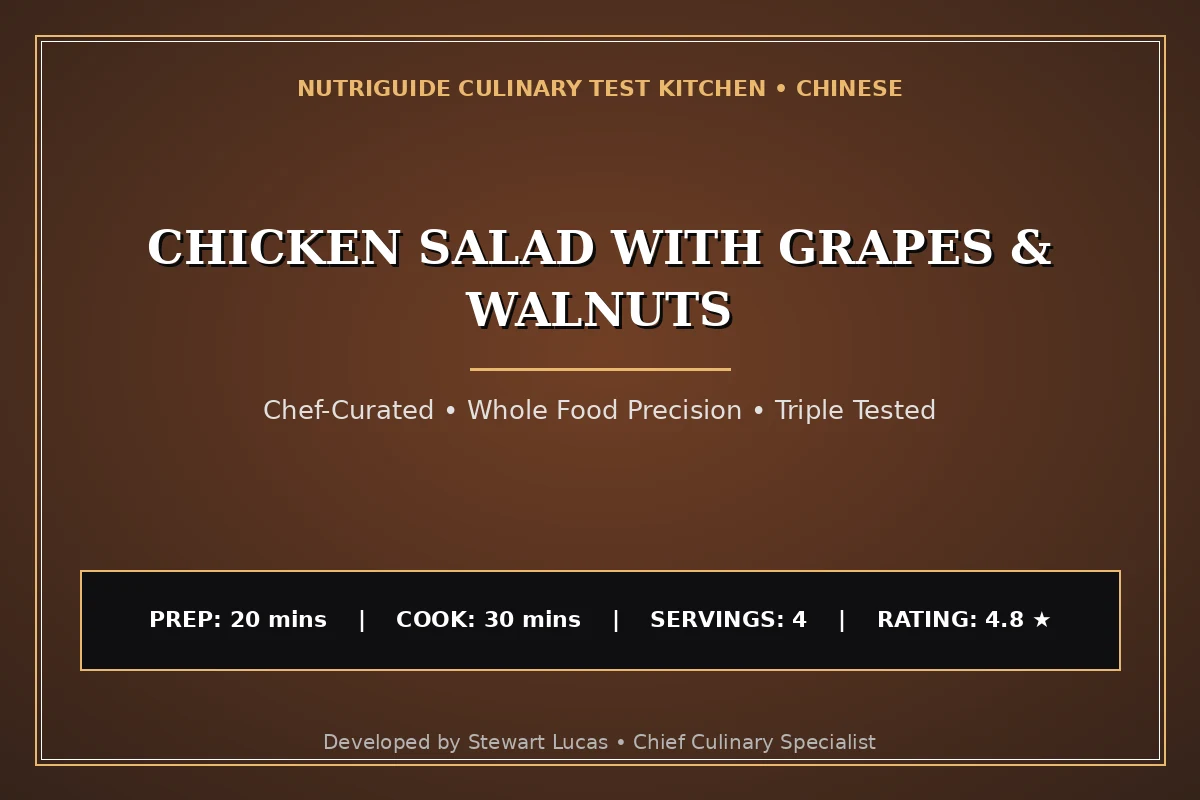 Chicken Salad With Grapes & Walnuts