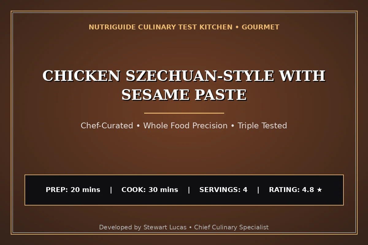Chicken Szechuan-Style With Sesame Paste