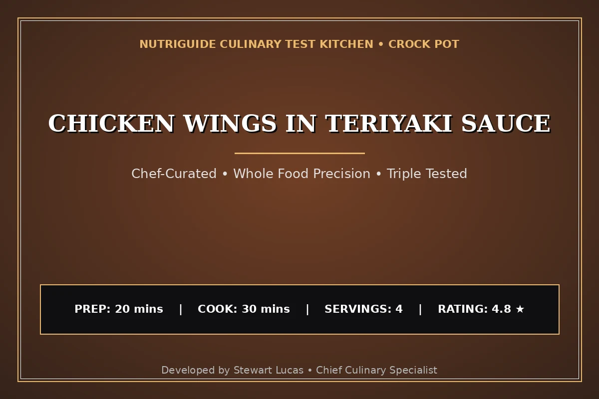 Chicken Wings In Teriyaki Sauce
