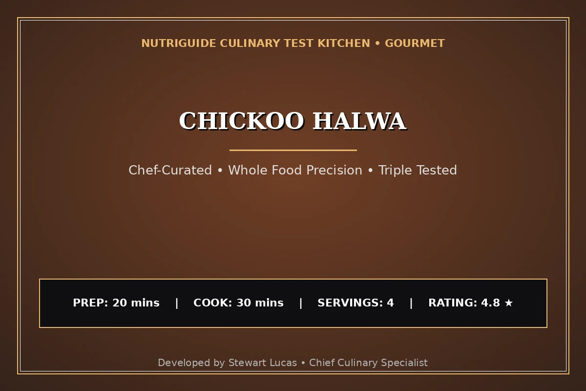 Chickoo Halwa