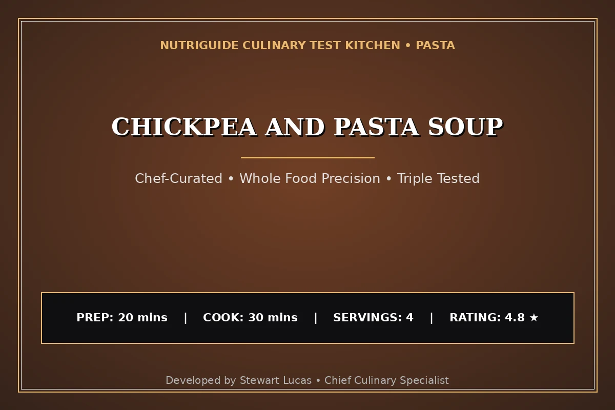 Chickpea And Pasta Soup
