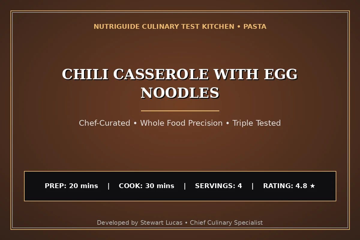 Chili Casserole With Egg Noodles