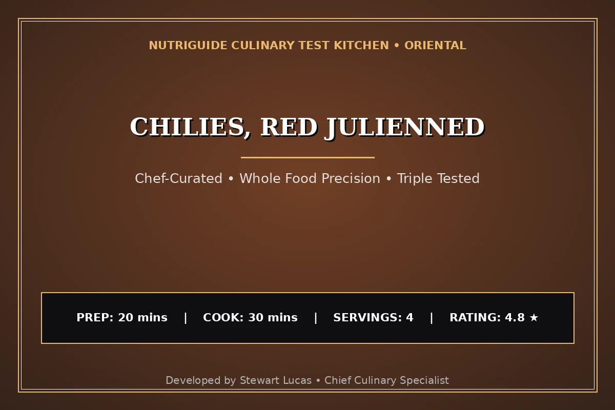 Chilies, Red Julienned