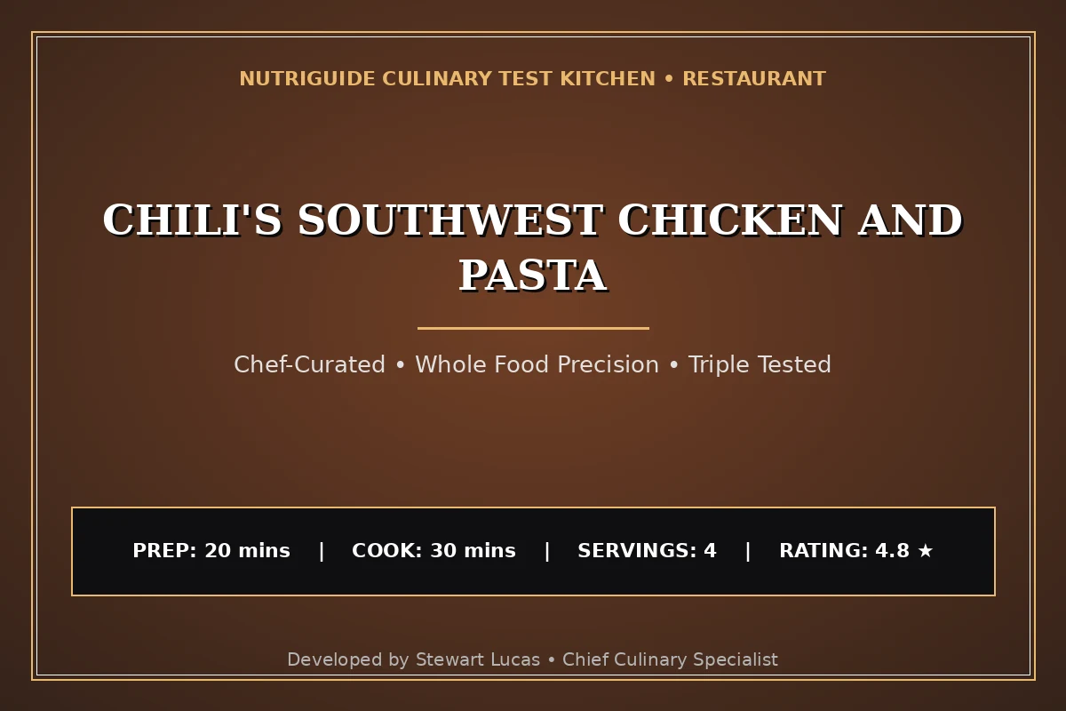 Chili'S Southwest Chicken And Pasta