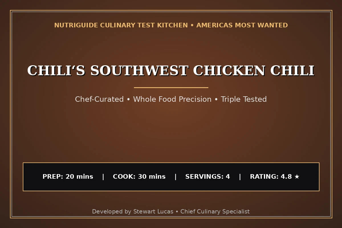 Chili‘S Southwest Chicken Chili