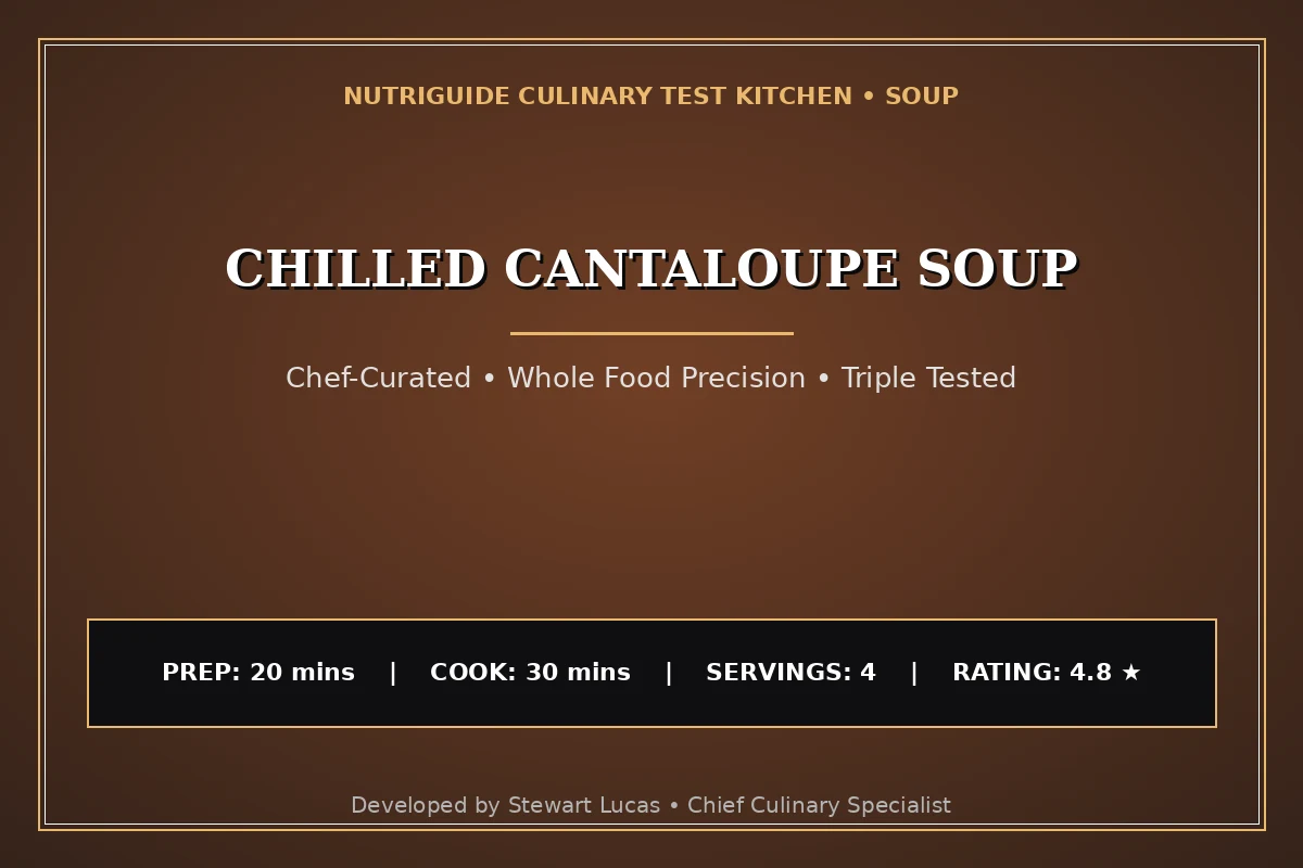 Chilled Cantaloupe Soup