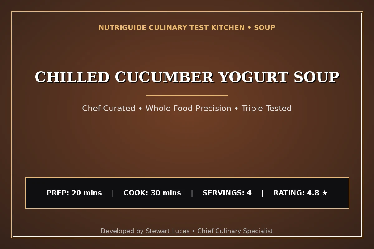Chilled Cucumber Yogurt Soup