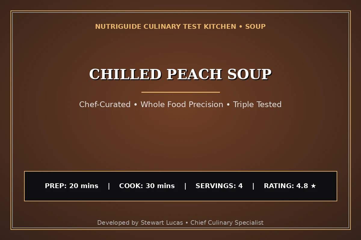 Chilled Peach Soup