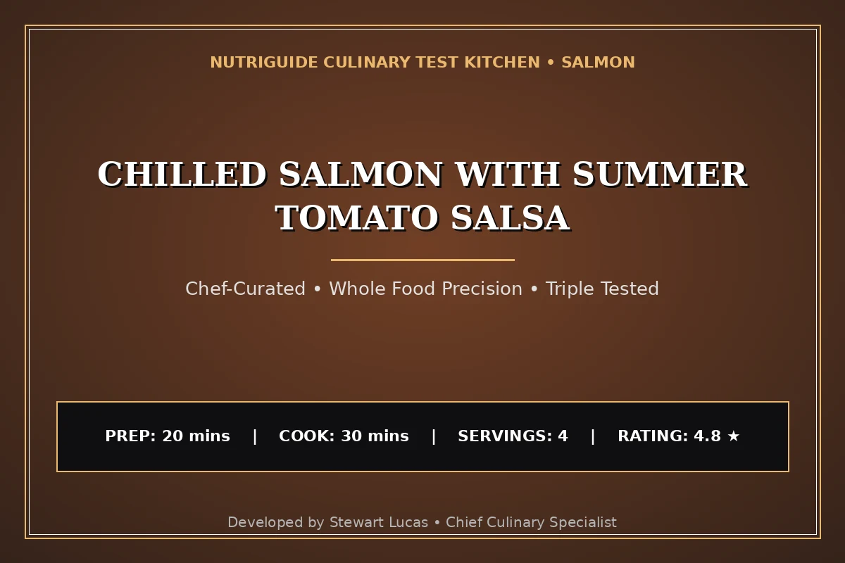 Chilled Salmon With Summer Tomato Salsa