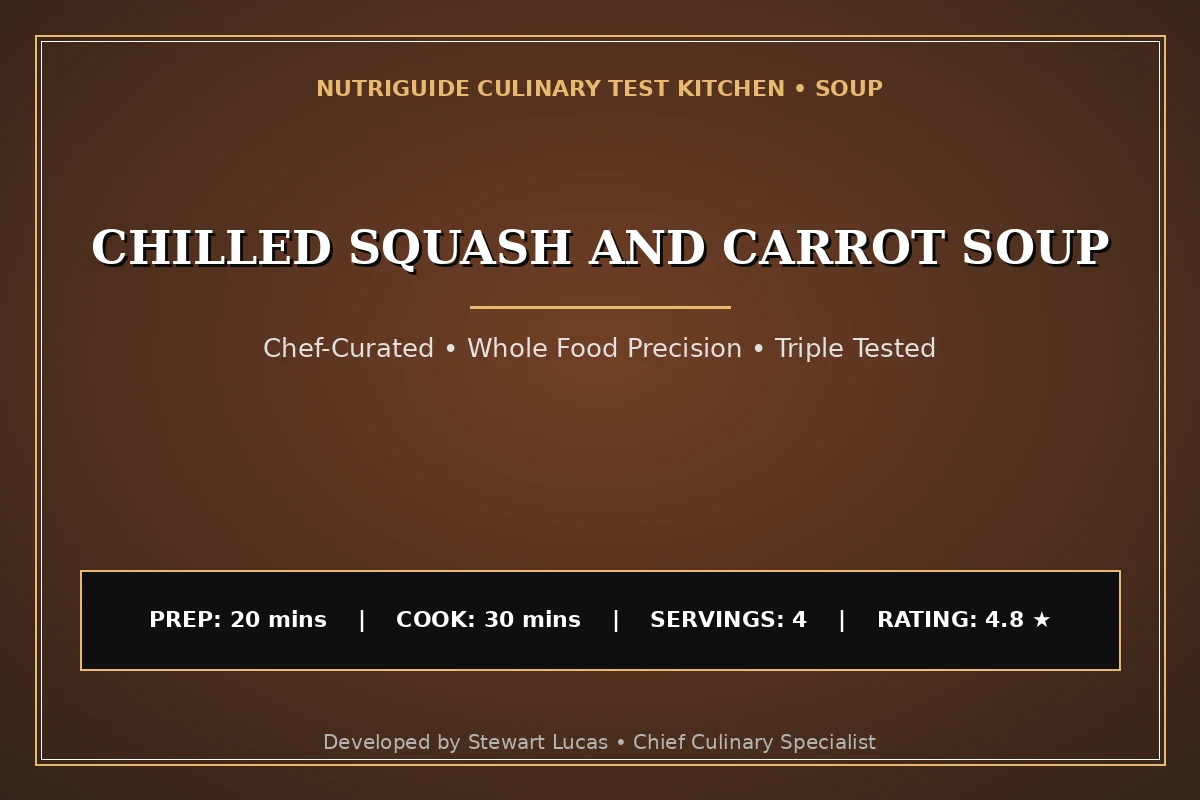 Chilled Squash And Carrot Soup