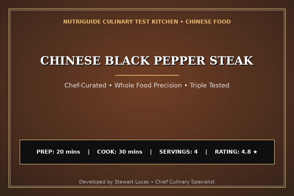 Chinese Black Pepper Steak