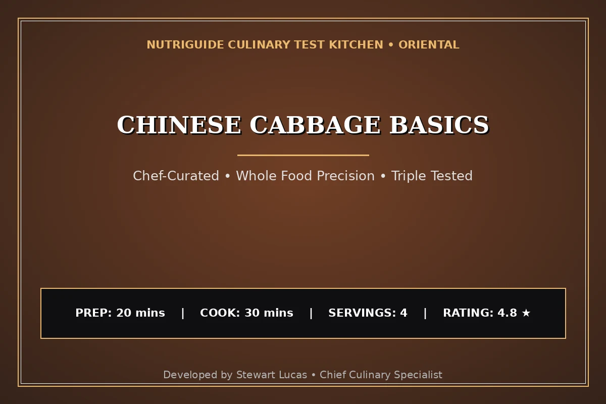 Chinese Cabbage Basics