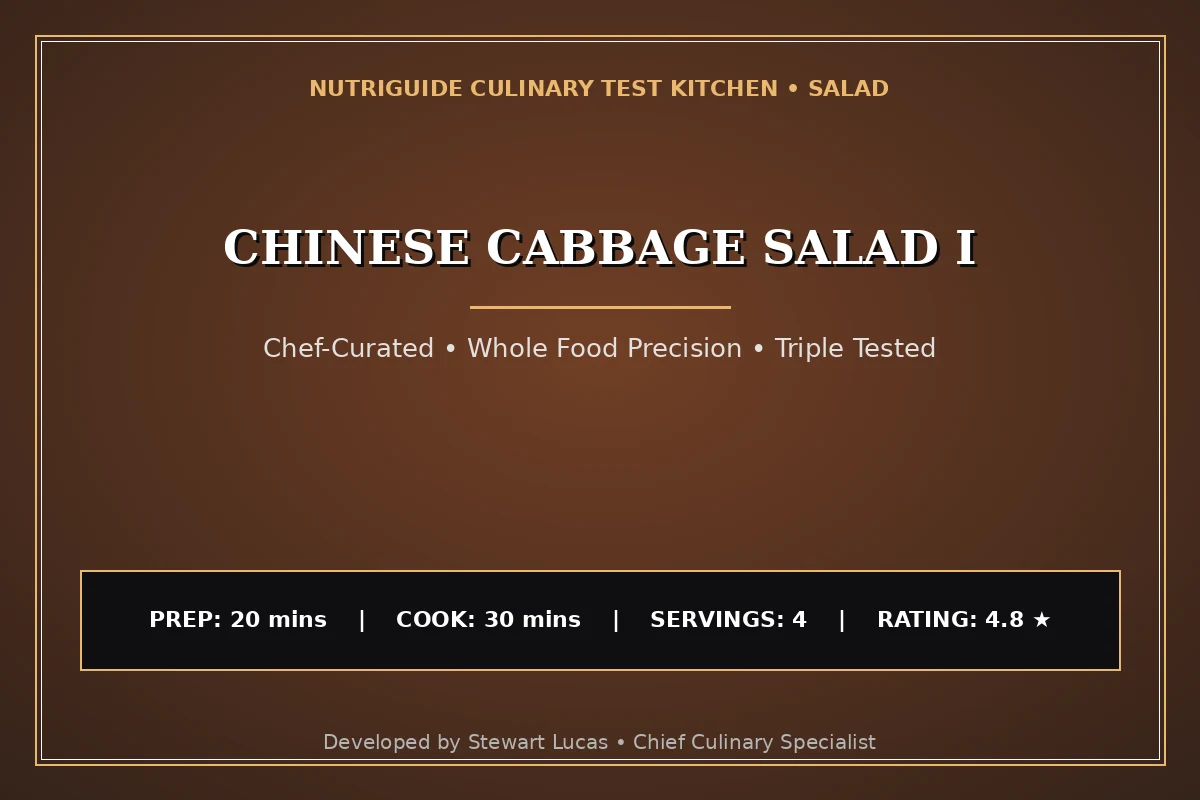 Chinese Cabbage Salad I